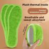 One Pairs Winter Fleece-Lined Thick Warm Plush Insoles for Men and Women Cold-Proof Breathable Deodorant Foot Warmers
