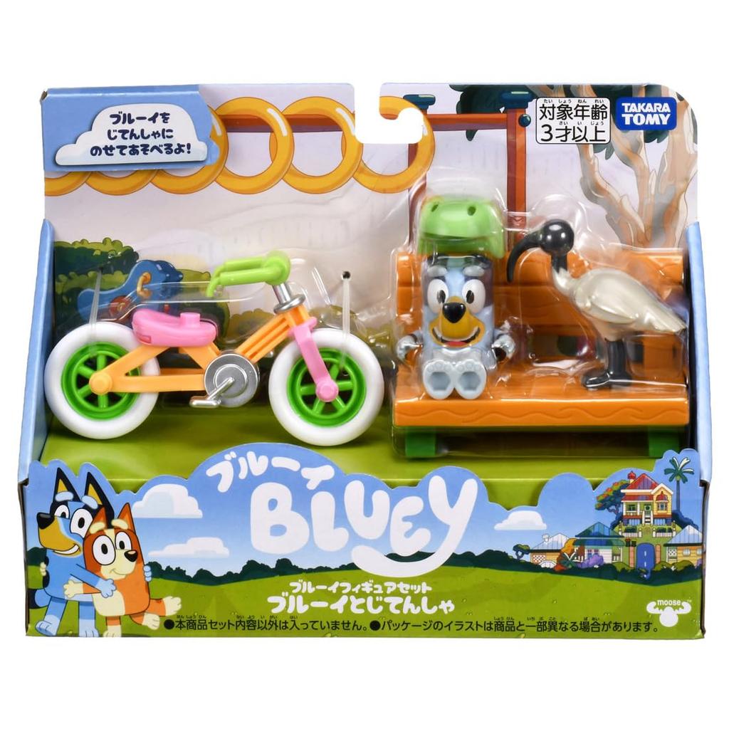 Takara Tomy Bluey Figure Set Bluey Bicycle