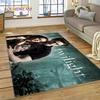 3D The Twilight Saga Edward Bella Rug Carpet for Living Room Bedroom Home Decor,Floor Mat Non-slip Decoration for Sofa Doormat