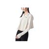 Puma Plain Minimalist Logo Zip-Up Hooded Jacket Women jackets Snow-White 628324-87