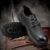 Men's Handmade Rubber Sole Non-slip Waterproof Casual Leather Shoes Men's Shoes Genuine Leather Casual Outdoor Work Shoes