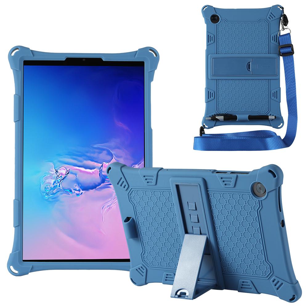 Custodia in Silicone per Lenovo Tab P11 Xiaoxin Pad 11 2021 TB-J606F Pro 2020 TB-J706F M10 Gen2 TB-X306F M10 Plus TB-X606F Copertura con Supporto