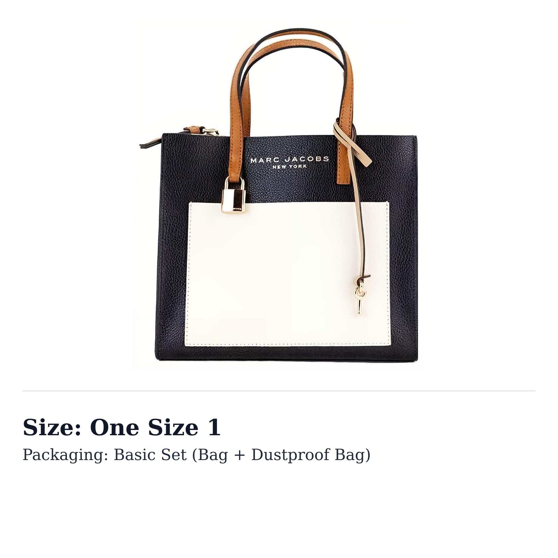 MARC JACOBS Litchi Grain Leather Tote