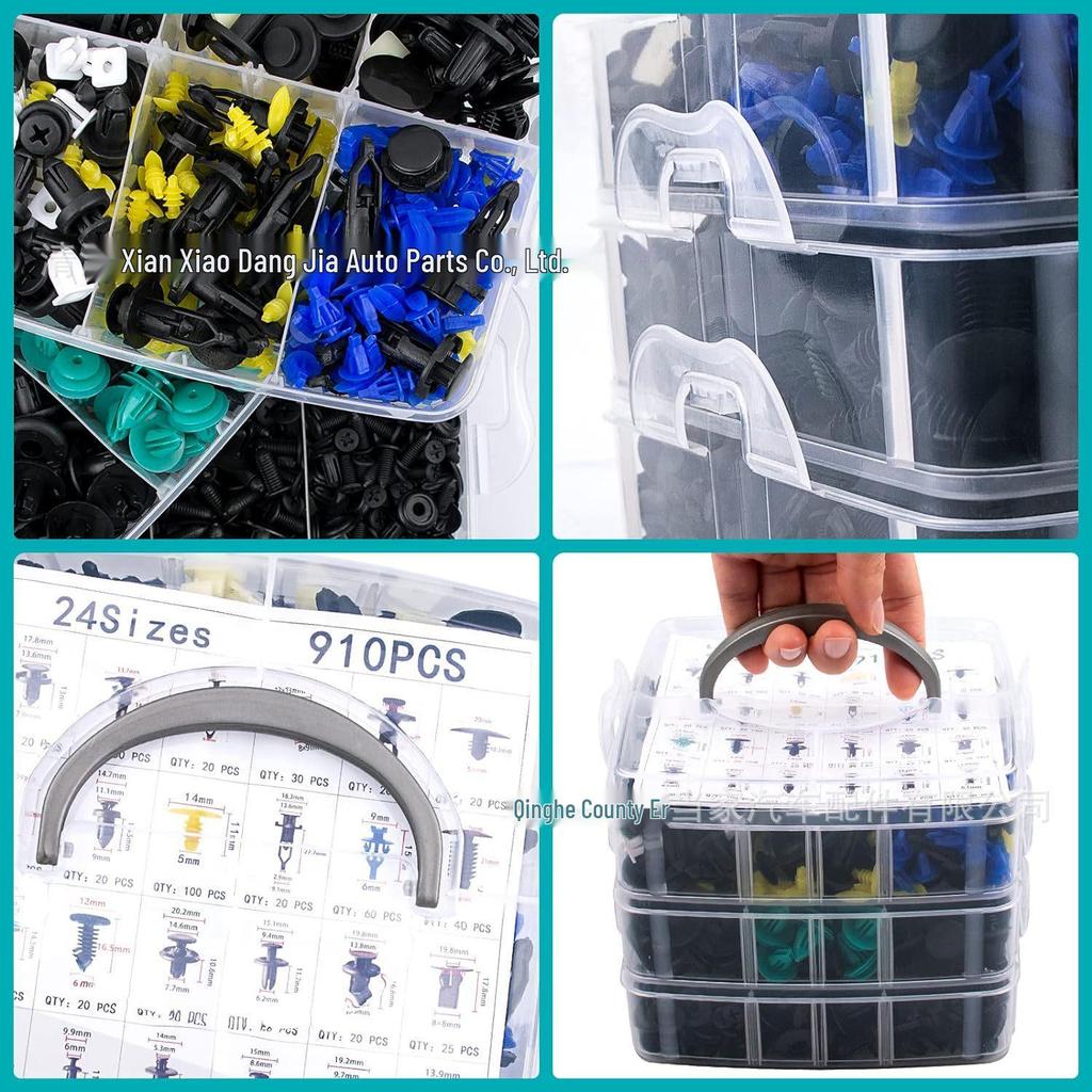 965-teiliges Auto-Druckknöpfe-Set: 24 Typen für Toyota & Honda Stoßfängerbefestigungsnieten