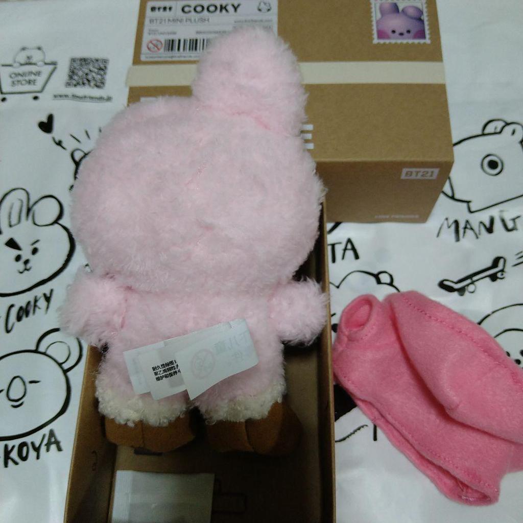 [USED] BT21 minini BOOTS DOLL COOKY plush toy