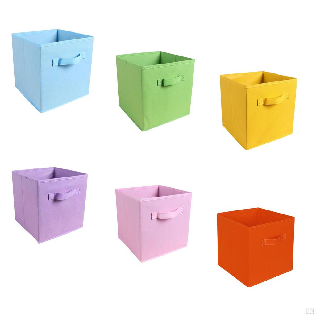 Storage Cube Art Craft Supplies Books Organizer Laundry Hamper Foldable Basket for Study Desk