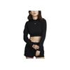 Nike Women's  Black Mock Neck Cropped Sweatshirt FN2477-010