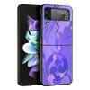For Samsung Galaxy Z Flip 3 4 5 Hard Black Folding PC Phone Case Genshin Impact Logo For Samsung Z Flip3 Cover Protect Shell