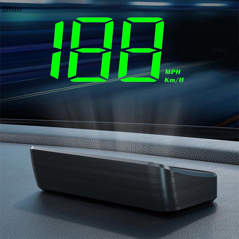 

Car Headup Display KM/H HUD GPS Digital Speedometer with LED Large Font Display for Car Truck SUV Motorcycle зелёный