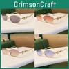 Sun Protection Oval Frame Snake Head Sunglasses With Uv400 For Fashion And Travel