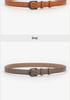 Women's Designer Versatile Black Leather Belt - Genuine High-Grade Cowhide, Unisex, Perfect for Jeans.