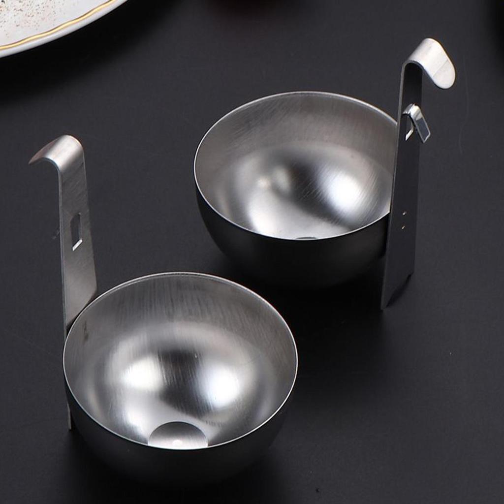 Affogauova in Acciaio Inossidabile Affogauova in Acciaio Inossidabile Appeso Antiaderente Vaporella Tazze Rotonde Antiaderenti per una Cottura Senza Sforzo