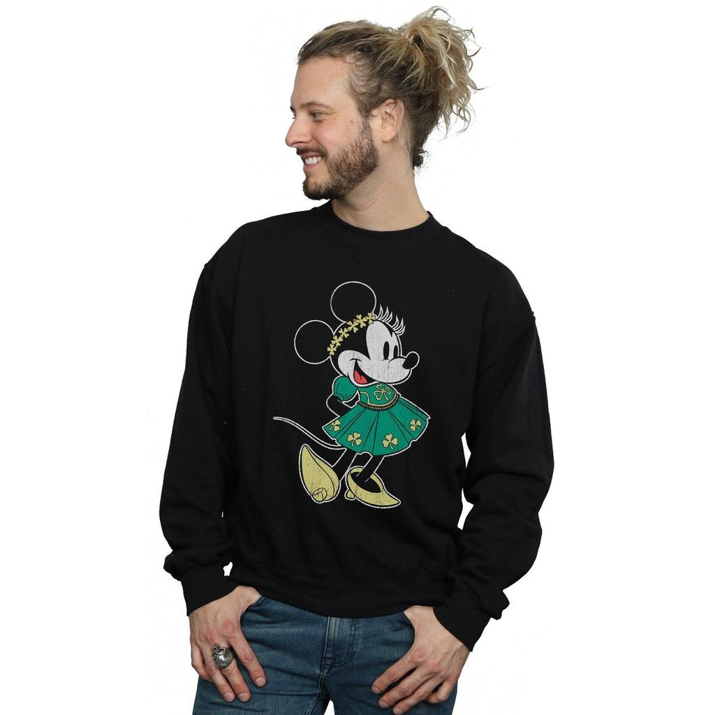 Disney Mens Minnie Mouse St Patrick´s Day Costume Sweatshirt