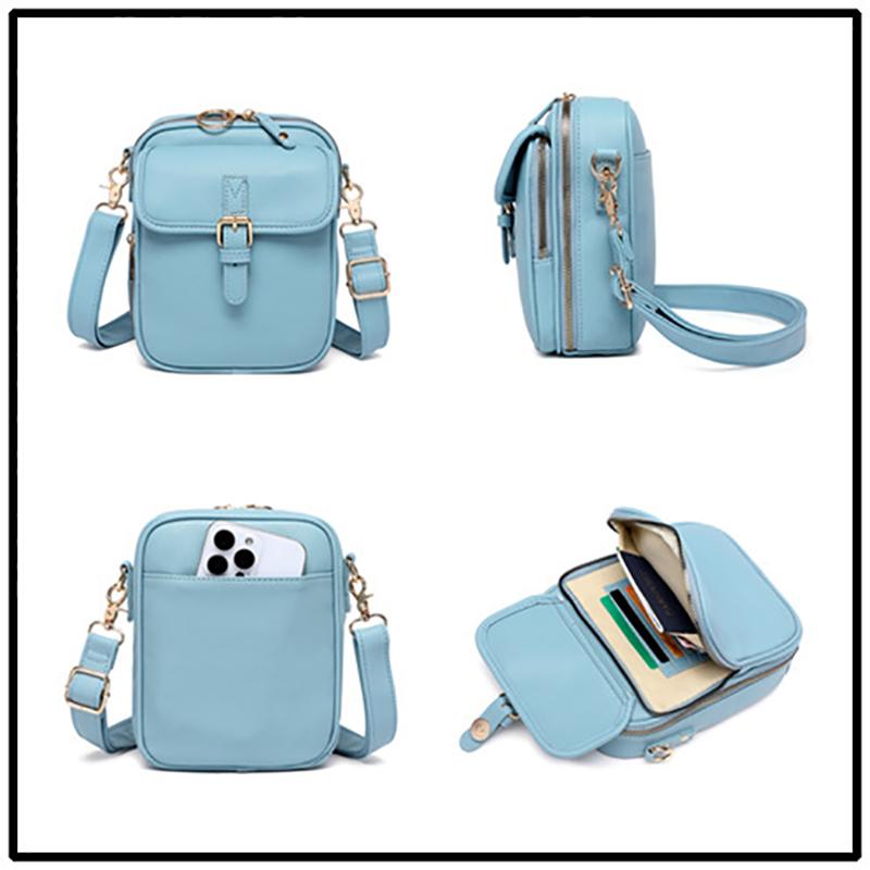 Unisex torba kurierska Casualowa torba na ramię Crossbody Lekka torba na telefon do codziennego użytku na zewnątrz Wszechstronna mała torba z gniazdami na karty RFID