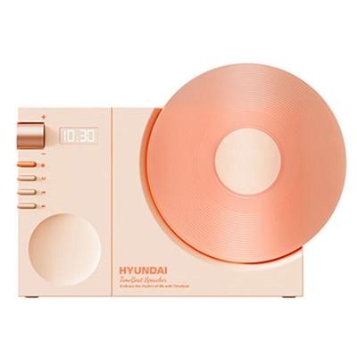 Hyundai Vinyl Record Bluetooth Speaker with Clock CN Plug (adapter Included)