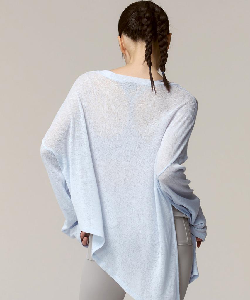 XEXYMIX Side Slit Cover-Up Long Sleeve Xfk1Er1101