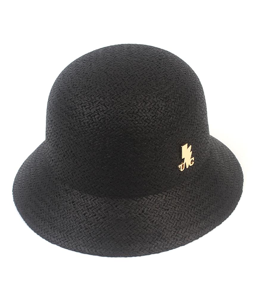 Yunibeosyeolkemiseuteuli Cool Simple Black Cloche Hat Summer Hat