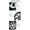 4PCS HubCap Performance Replacement Wheel Cap Automobile 19-Inch Hub cap Full Rim Cover Accessories for Tesla Model Y 2018-2023