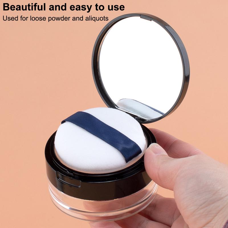 5/10G Empty Air Cushion Puff Box With Powder Puff Mirror Elastic Mesh Portable Makeup Case Container For Loose Powder