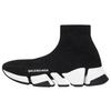 (WMNS) Speed 2.0 Sneaker 'Schwarzes glänzendes Strickmaterial mit weißer Sohleneinheit' Damen 636833W2DC11091