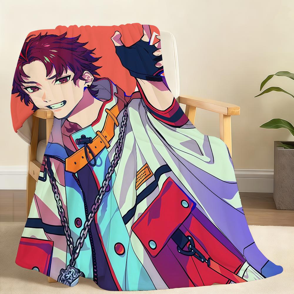 

Anime virtual idol singer s Sugasano Allen Blanket Soft Throw Blanket for Home Bedroom Bed Sofa Picnic Travel Office BlanketGift 75x90cm