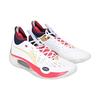 Li Ning Wade 808 Ultra Fabric Cushioning Slip Resistant Abrasion Resistant Low Top Basketball Shoes Men's White Red ABAS113-6