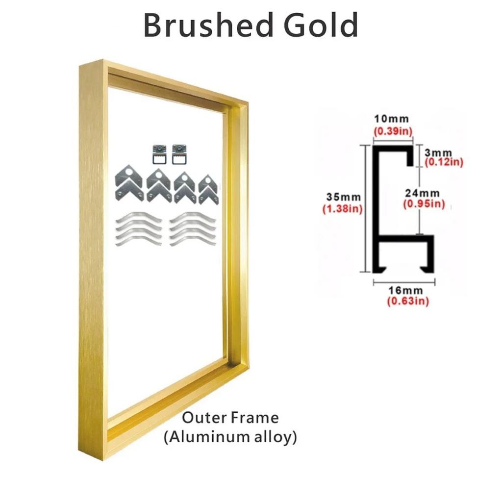 HOMZY 8 Renk 40x50 30x40cm Tuval Resim Metal Alüminyum Dış Çerçeveler Yağlı Boya Sanat Eseri Duvar Sanatı Fotoğraf Poster Ev Dekorasyonu