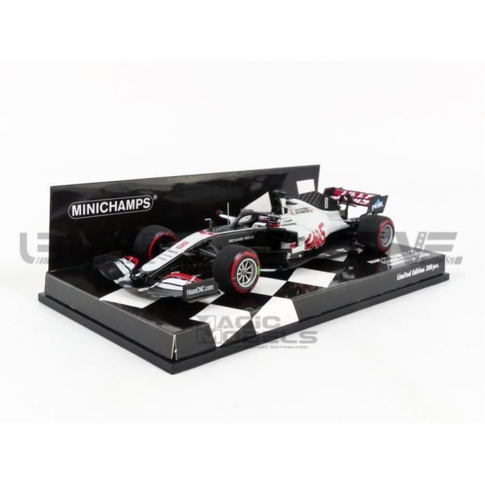Voiture Miniature - MINICHAMPS - HAAS F1 TEAM VF20 - 1/43 - Blanc - Noir