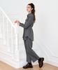 L By L Wool Grey One-Pintuck Pants