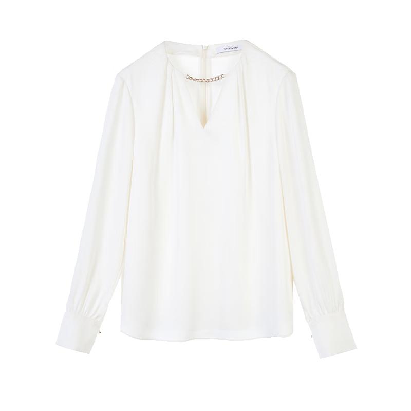 

Langzi Women s Elegant V-Neck Blouse XL