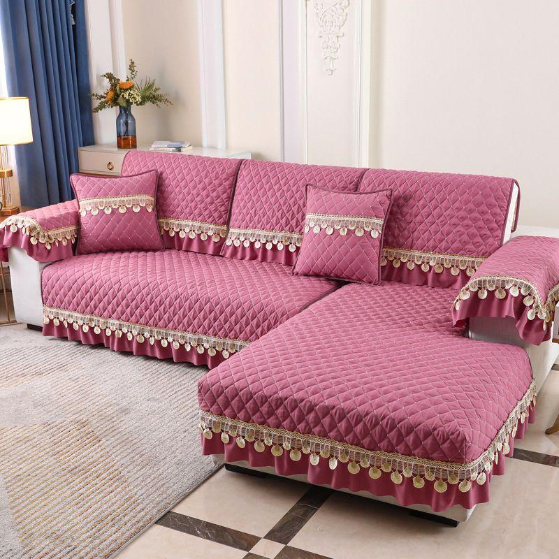 

Плюшевые чехлы для диванов, четыре сезона, диванное полотенце, тканевая подушка для сиденья, спинка, полотенце, простой современный чехол для дивана, нескользящий чехол для дивана-кровати 70*70