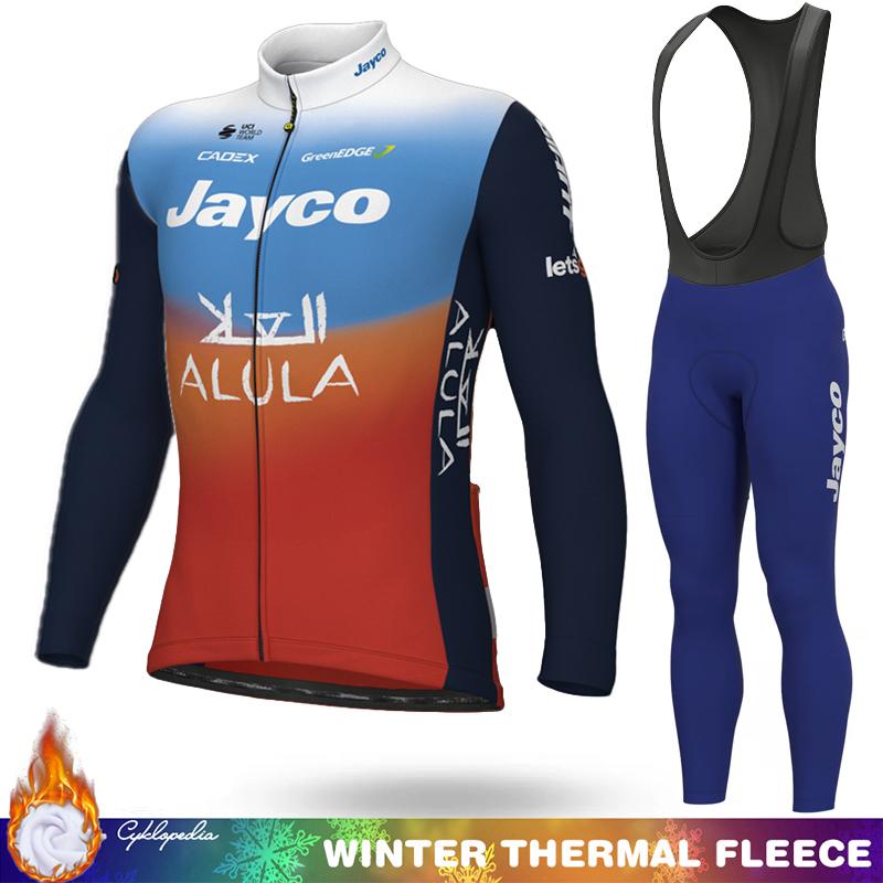 Abbigliamento Termico in Pile Invernale per Ciclismo Set da Uomo Maglia Tuta da Uomo Manica Lunga Abbigliamento Sportivo Retrò 2026 Completo con Bretelle Set di Giacche