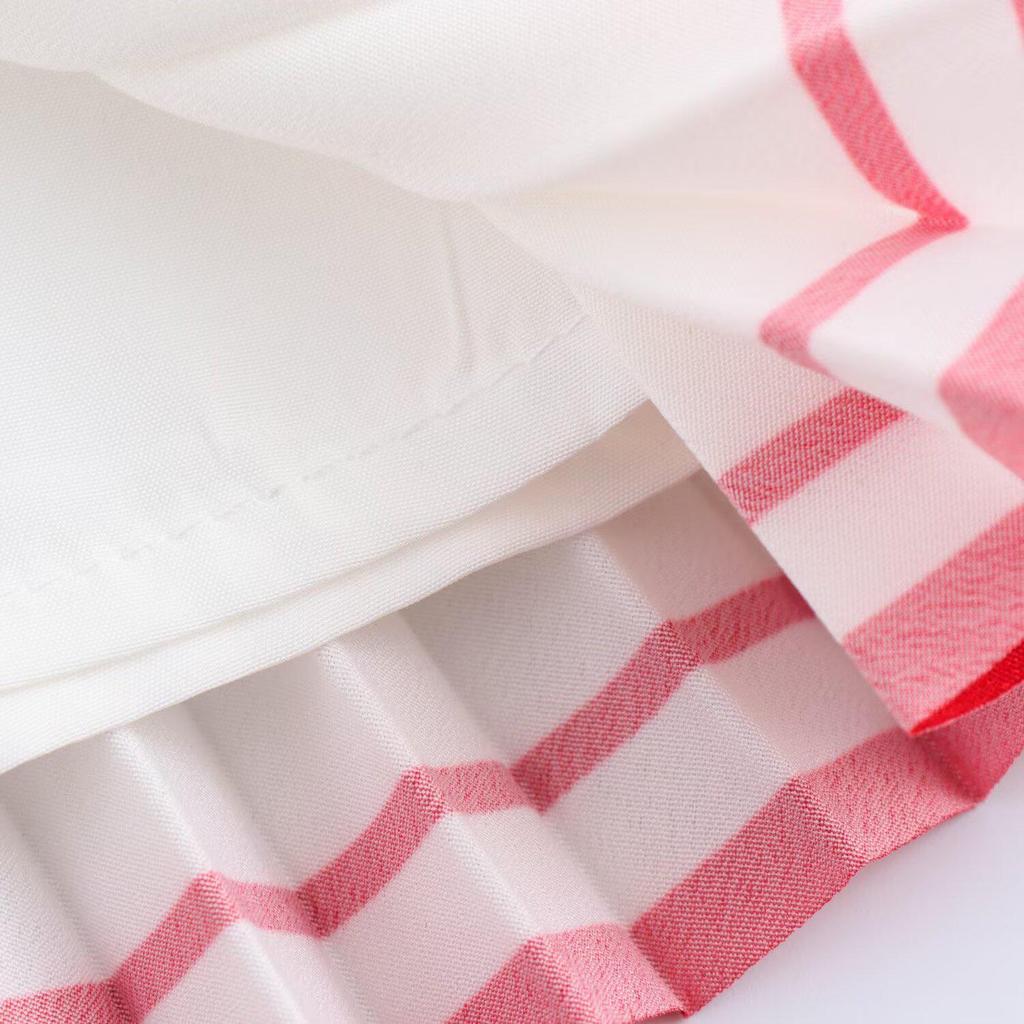 Frühling 2025 Damen Europäischer & Amerikanischer Stil Plissierter Minirock mit Mittelhoher Taille