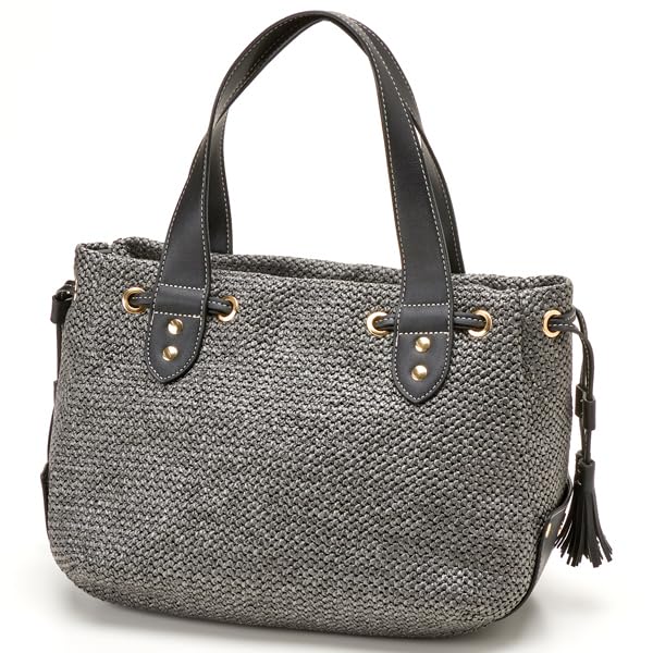 Labagagerie Side Tassel Summer Tote, Medium, B007202, Ivory (33)
