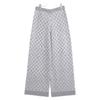 Gucci Domestically Authorized 813719 25th Cruise Rhinestone GG Embroidered Wool and Cashmere Knit Pants Bottoms S SilverUsed