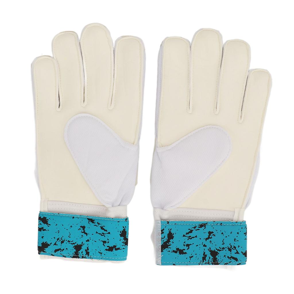 1 Pair Soccer Goalie Goalkeeper Gloves Football Gloves with Strong Grips Finger Protection Prevent Injuries Green Black