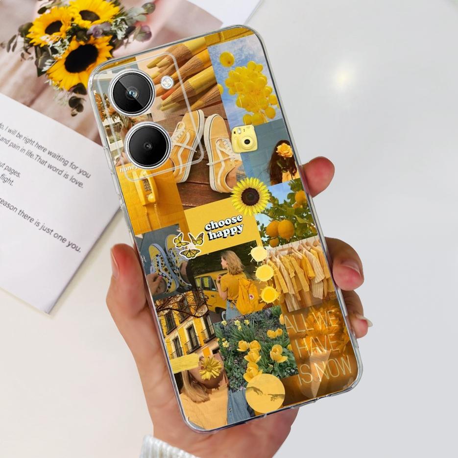 For Realme 10 4G Case Colorful Painted Cover Soft Silicone Phone Case For Realme 10 Pro Plus Realme10 Pro+ Back Cover Coque Capa