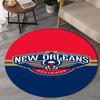 Pelicans Team Spirit Round Rug for Livingroom,Bedroom, Palyroom, Chair Rug, Area rug, Circle Carpet, Large Size Fan Christmas gift