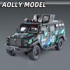 1/24 Ford Sword Toothed Tiger Armored Vehicle Alloy Die Cast Toy Car Model Sound and Light Children's Toy Collectibles Birthday Gift