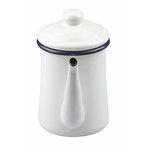 Pearl Metal Coffee Pot, White, 600ml, Enamel, Just the Right Size, HB-4415