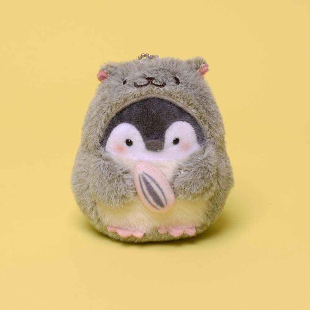 Hamster Key Chain Penguin Key Ring Stuffed Toys Plush Dolls Plush Keychain Penguin Plush Doll