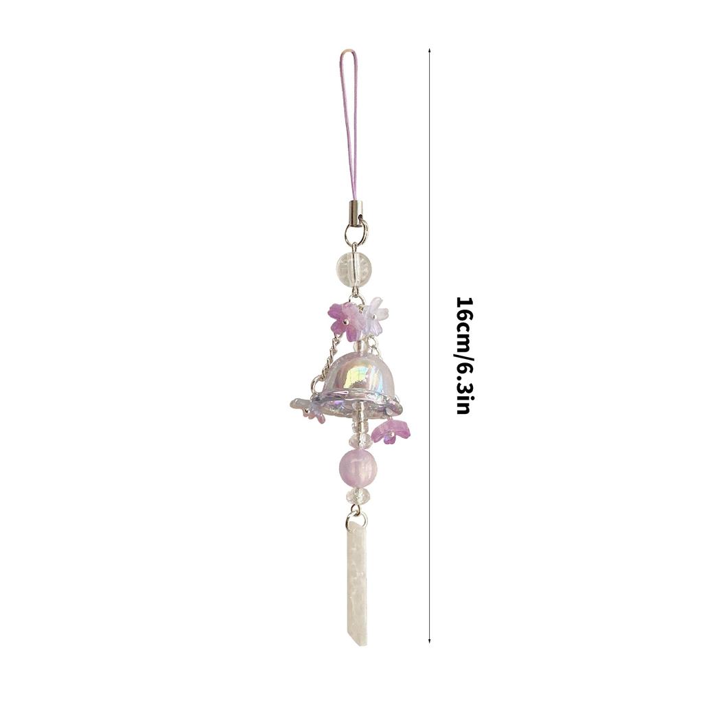Creative Jellyfish Wind Chime Glass Pendant Phone Chain Decoration for Personalize Styles Casual Wear Stylish Outfits