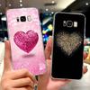 For Samsung Galaxy S8 Plus Case SM-G955F Luxury Flowers Painted Cover Soft Slim Phone Case For Samsung S8 S8+ GalaxyS8 Plus Bags