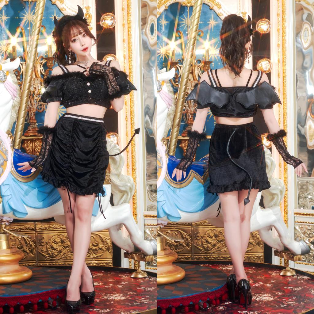 Clearstone Luxe Stella Cosplay Halloween Groom Devil Black Women's