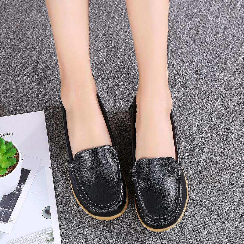 Big Size Women Flats Shoes 2025 Summer Female Casual Loafers Quality Slip-On Zapatillas Mujer Breathable Hard-Wearing