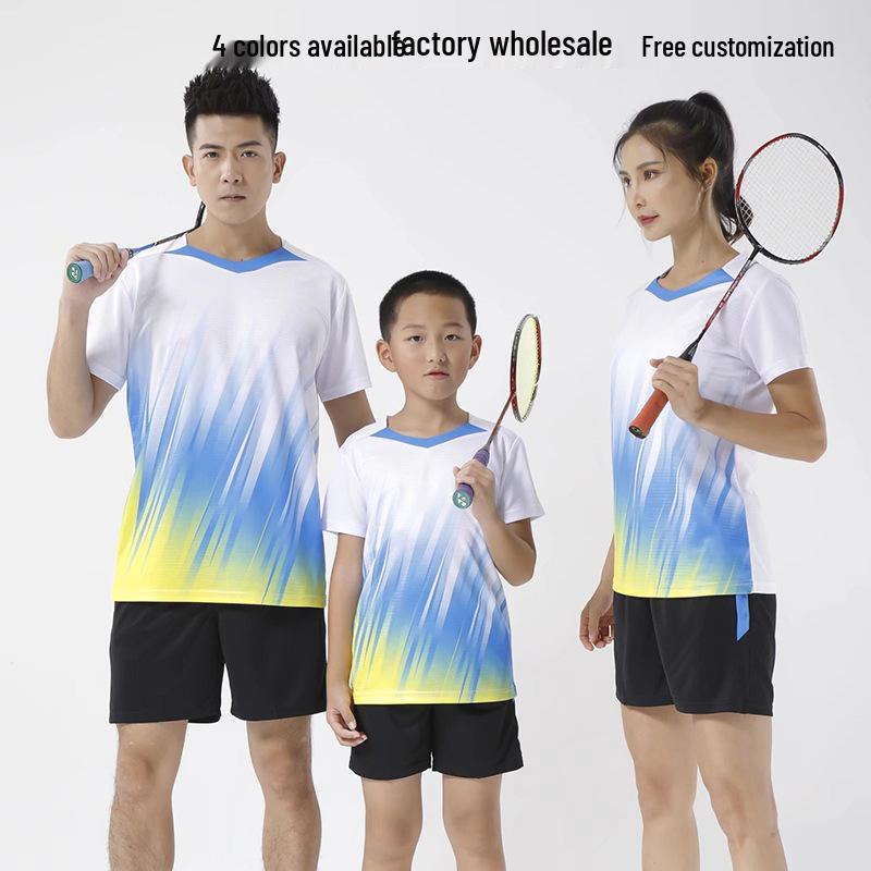 Men's and Women's Table Tennis, Tennis, Badminton, and Volleyball Sportswear Set