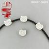 Sterling Silver Cute Cat Charms DIY Bracelet with 3D Beads Accessories