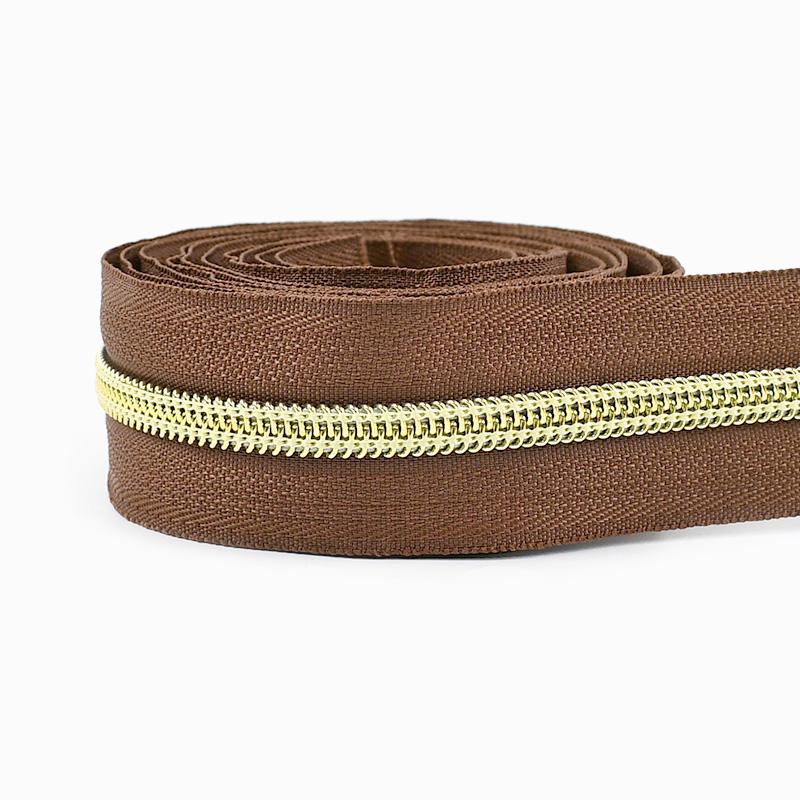 2/3/5/8/10M 5# Nylon Coil Zippers For Bag Clothes DIY Plastic Zipper Tape By The Meter Decorative Zips Repair Sewing Accessories