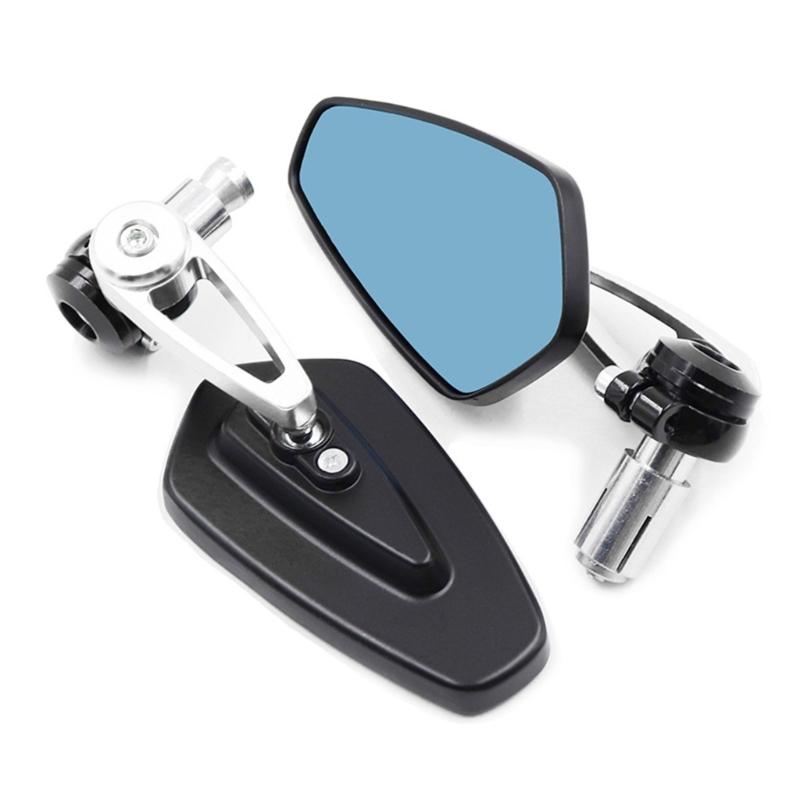 1 Pair Motorcycle Handle Bar Rearview Mirror Scooter Motocross Rearview Mirrors Electrombile Back Side Mirror Universal