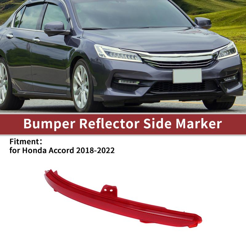 X Autohaux 1 Pc Rear Left Bumper Reflectors for Honda Accord 2018- No.33555TVAA01